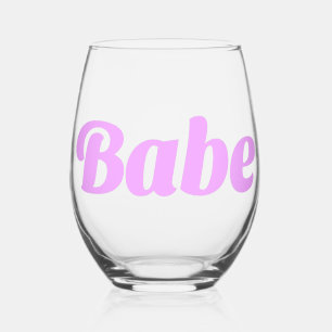 BABE Steelloze wijnglas – Slurp dapper! Zonder Voet