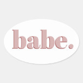 Babe Sticker (Voorkant)