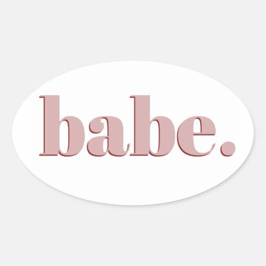 Babe Sticker (Voorkant)