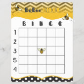 BaBee Baby shower Bingo Game Print Outs Flyer (Voorkant)