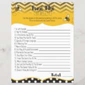 BaBee-Baby shower Zoek de afdrukking van het gasts Flyer (Voorkant)