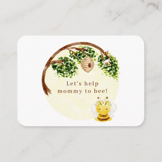 BaBee Diaper Raffle Enclosure Kaart (Achterkant)