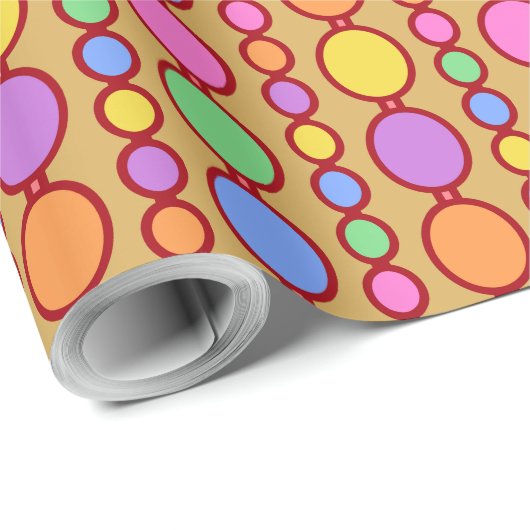 Babes kralen helder rood cadeaupapier (Rol Hoek)