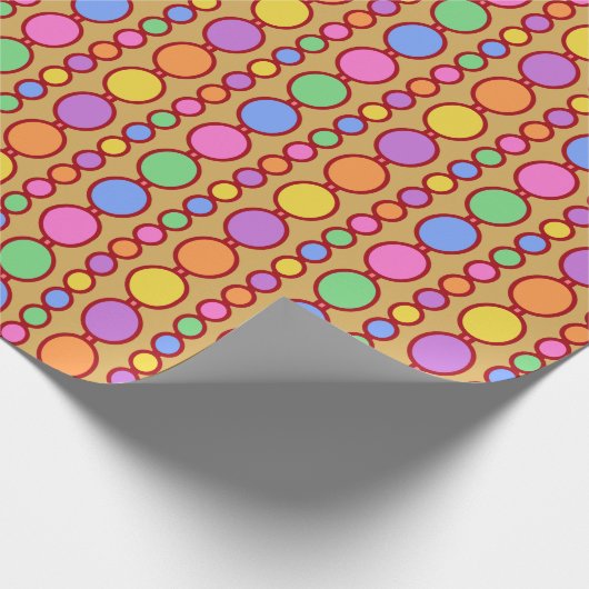 Babes kralen helder rood cadeaupapier (Hoek)