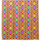 Babes kralen helder rood douchegordijn (Voorkant)