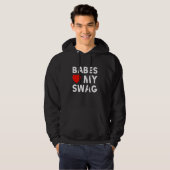 Babes Love My Swag Mode Girls Boys Hoodie (Voorkant volledig)