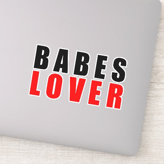 Babes lover sticker (Detail)