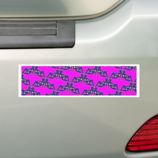 Babes Pattern Bumpersticker (Op auto)