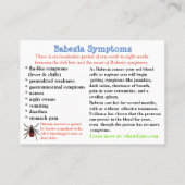 Babesia Fact Kaart Visitekaartje (Achterkant)