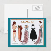 Babette Wears Paper Doll Briefkaart (Voorkant / Achterkant)