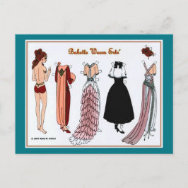 Babette Wears Paper Doll Briefkaart