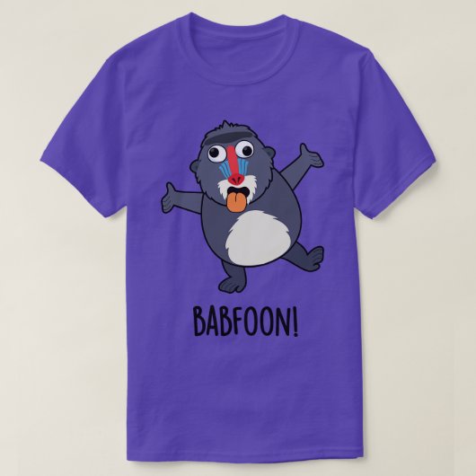 Babfoon Funny Baffoon Baboon Pun T-shirt (Design voorkant)