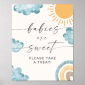 Babies Are Sweet Baby Shower Sunshine Poster (Voorkant)