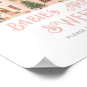 Babies are sweet Christmas Village Baby Shower Poster (Hoek)