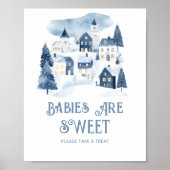 Babies are sweet Its takes a Village Winter Snow Poster (Voorkant)