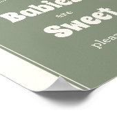 Babies are sweet Mushroom baby shower Poster (Hoek)