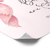 Babies Are Sweet Take a Treat Pink Bow Bow Poster (Hoek)