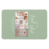 Babies eerste jaar groen fotocollage script magneet (Horizontaal)