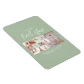 Babies eerste jaar groen fotocollage script magneet (Rechterzijde)