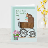 Babies First St. Patrick's Day Kaart (Gele Bloem)