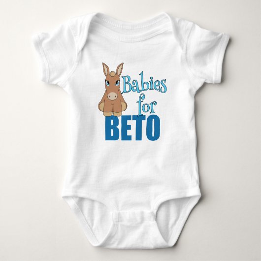 Babies for Beto 2022 Texas Governor Election Romper (Voorkant)