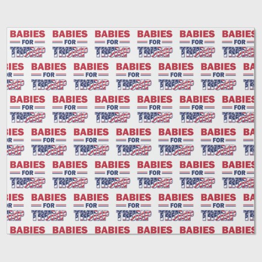 Babies for Trump - Trump 2020 Cadeaupapier (Vlak)