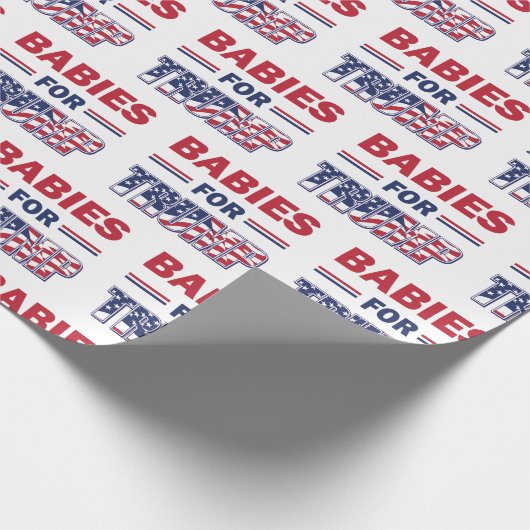 Babies for Trump - Trump 2020 Cadeaupapier (Hoek)