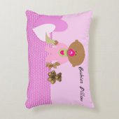 Babies Pillow Design in Pinks Girl Accent Kussen (Voorkant(Verticaal))