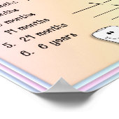 Babies Tooth Chart Poster (Hoek)