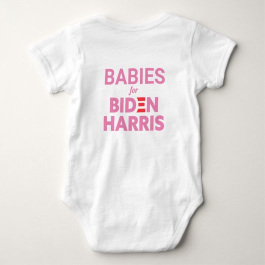 Babies voor Biden Harris Custom Text Romper (Achterkant)