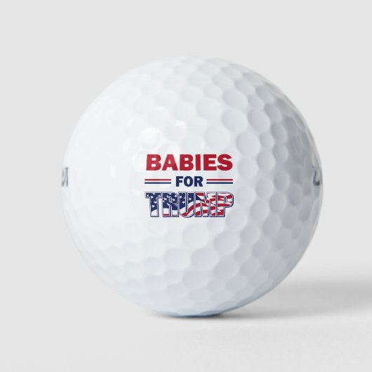 Babies voor Trump Golfballen (Voorkant)