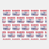 Babies voor Trump Inpakpapier Vel (Voorkant 3)