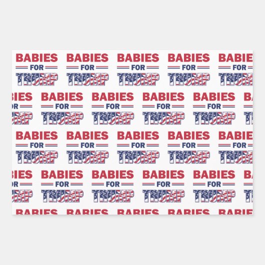 Babies voor Trump Inpakpapier Vel (Voorkant 3)