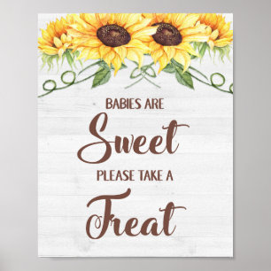 BABIES ZIJN SCHAKELAAR. NEEM EEN TREAT Shower Sign Poster