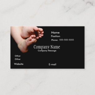BabiesFeetInBlack-4-zazzle, bedrijfsnaam, Compa.. Visitekaartje