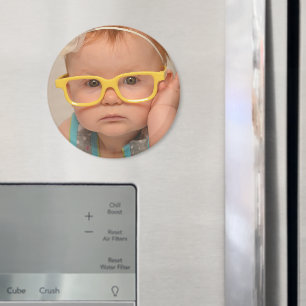 Babifoto sjabloon voor uw koelkast magneet