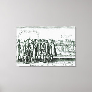 Babington met zijn complicten in St. Giles Canvas Afdruk