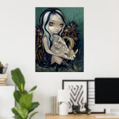 Babirusa Skull Art Afdrukken gothische sproeit ond Poster (Thuiskantoor)