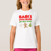 Babi's kleine kerstkoekjes T-Shirt (Voorkant)