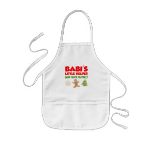 Babi's Little Helper Christmas Cookies Schort