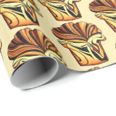 Babka Chocolate Bread Slice Loaf Joodse bakkerij Cadeaupapier (Rol Hoek)