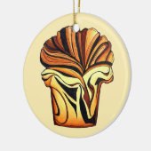 Babka Chocolate Bread Slice Loaf Joodse bakkerij Keramisch Ornament (Links)