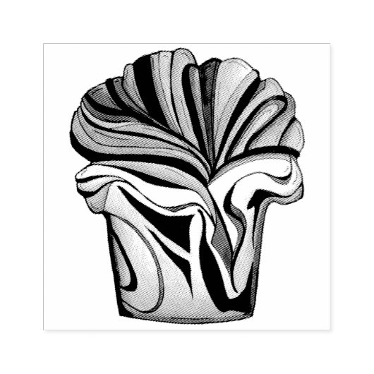 Babka Chocolate Bread Slice Loaf Joodse bakkerij Rubberstempel (Afrduk)