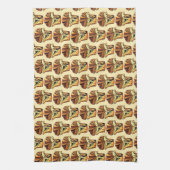 Babka Chocolate Bread Slice Loaf Joodse bakkerij Theedoek (Verticaal)