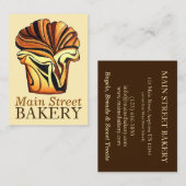 Babka Chocolate Bread Slice Loaf Joodse bakkerij Visitekaartje (Voorkant / Achterkant)