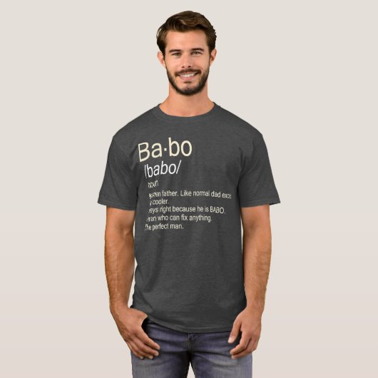 Babo Bosnian papa T-shirt (Voorkant volledig)