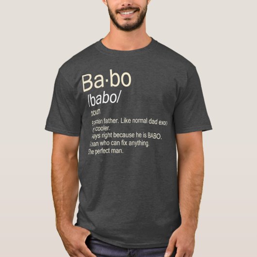 Babo Bosnian papa T-shirt (Voorkant)