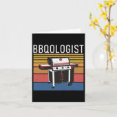 Baboloog Grill Byrbecue Grappig Grillen Kaart (Gele Bloem)