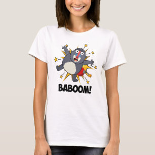 Baboom Grappig Exploding Baboon Pun T-shirt