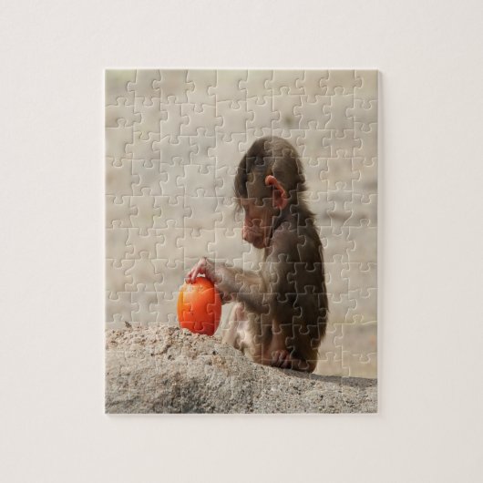 Baboon Baby Legpuzzel (Verticaal)